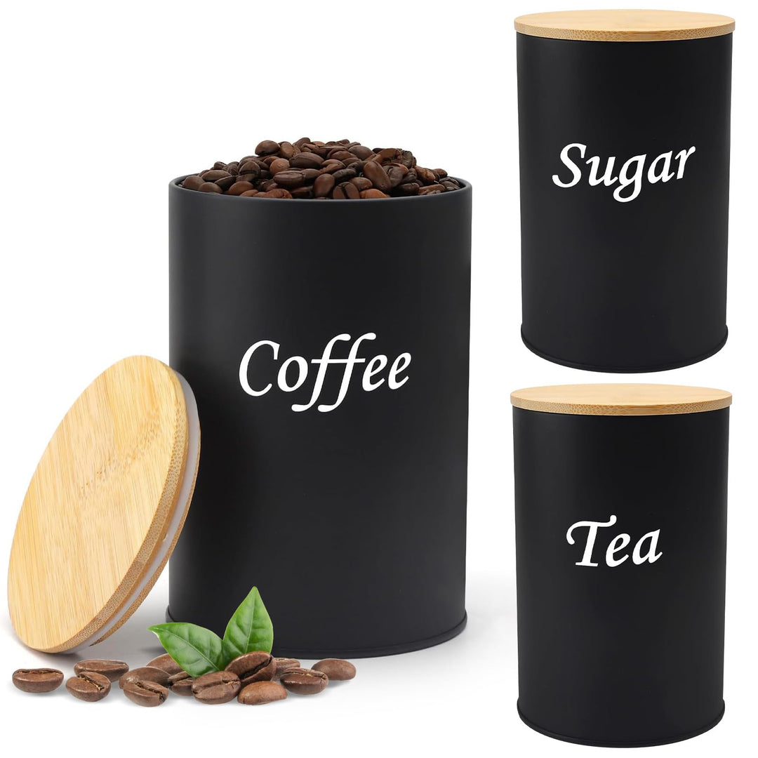 3 Stück Kaffeedose Luftdicht 500g, 500ML Kaffeebohnen Behälter, Kaffeebehälter Luftdicht für Kaffeeb