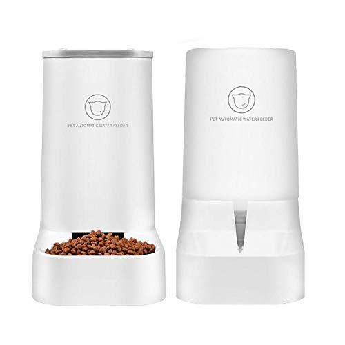 Automatischer Brunnenfutter- / Wasserspender-3.75Lx 2-teilig- Hunde- / Katzenfutter- / Haustierschal