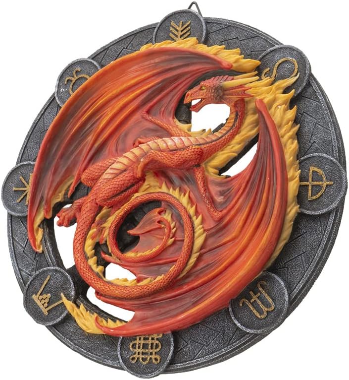 Wandrelief Drache Beltane by Anne Stokes 27 cm | Figur Statue Dragons of the Sabbats