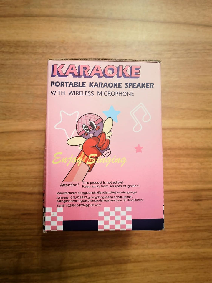 Karaoke-Maschine für Kinder Erwachsene, tragbare Kinder Karaoke-Lautsprecher mit drahtlosem Mikrofon