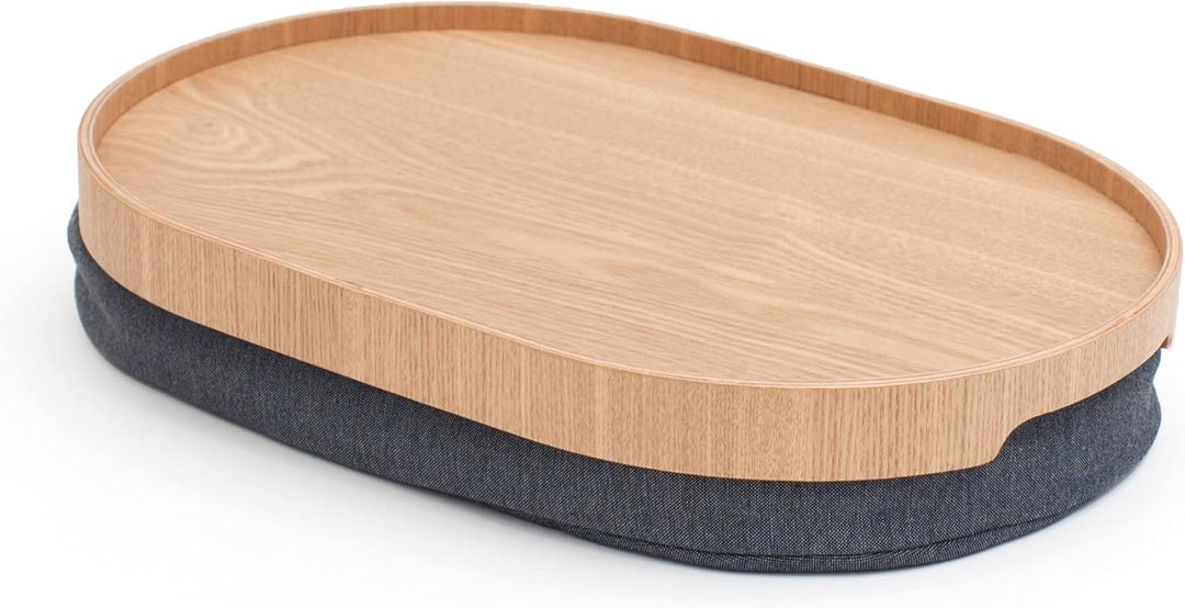 Knietablett mit Sitzsack-Kissen für Frühstück, Abendessen. Rrutschfestes Tablett. Abnehmbarer und wa