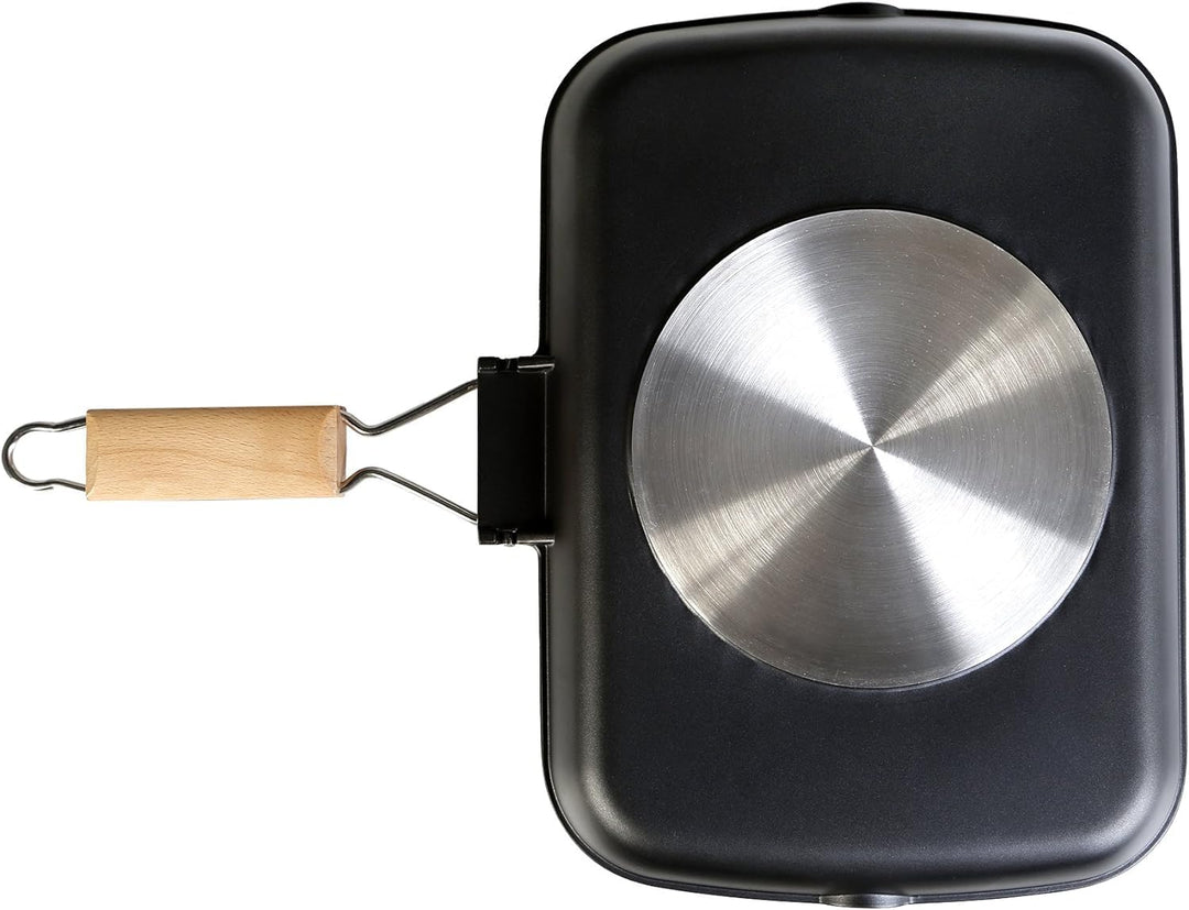 WECOOK! Ecostone Grillpfann Induktion Gewellt, 34 x 24 cm, Antihaftbeschichtung ILAG Ökologisch PFOA