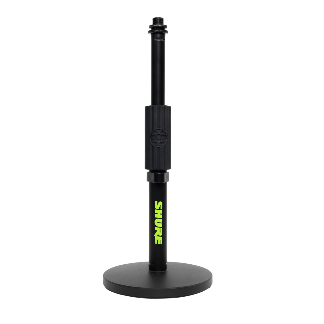 Shure by Gator Höhenverstellbarer Desktop-Mikrofonständer mit 6"-Rundsockel, schwarz (SH-DESKTOP1),