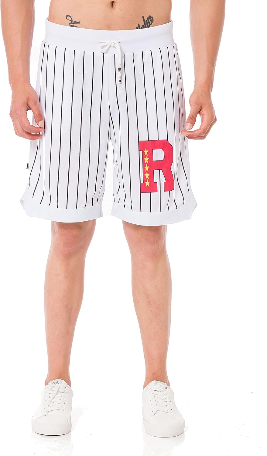 Redbridge Herren Baseball Shorts Big R L Weiss-schwarz, L Weiss-schwarz