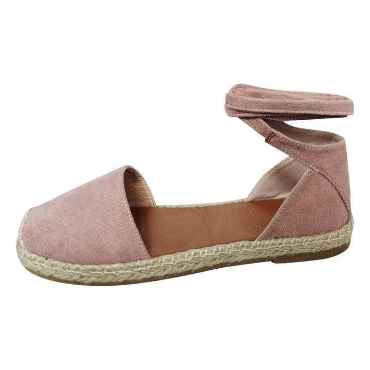 Sandalen Damen Sommer Leder Keilsandalen Absatz Espandrillos Frauen Schuhe Sommermode Freizeitschuhe