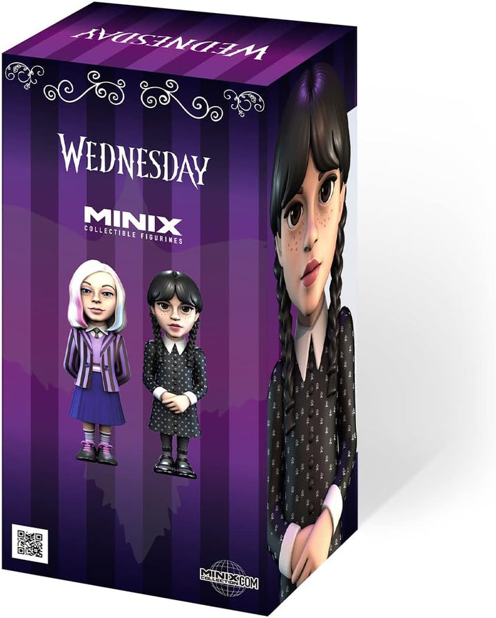 MINIX Collectible Figurines, Wednesday - Wednesday Addams, 12 cm Sammelfigur, Ab 17+ Jahren, Deutsch
