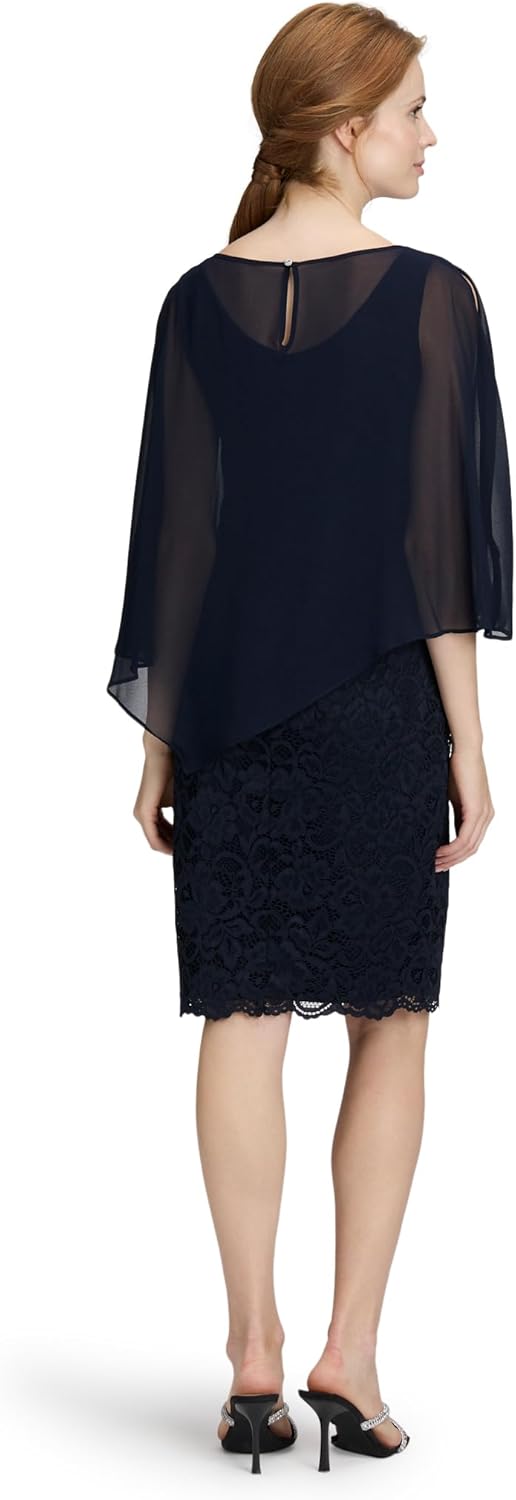 Vera Mont Damen Kleid, 36 Blau