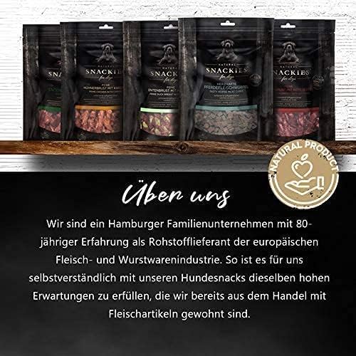 SNACKIES 16er-Pack (à 170g) Premium Snacks für Hunde, Herzhafte Wasserbüffelwürfel ohne Zusatz von G