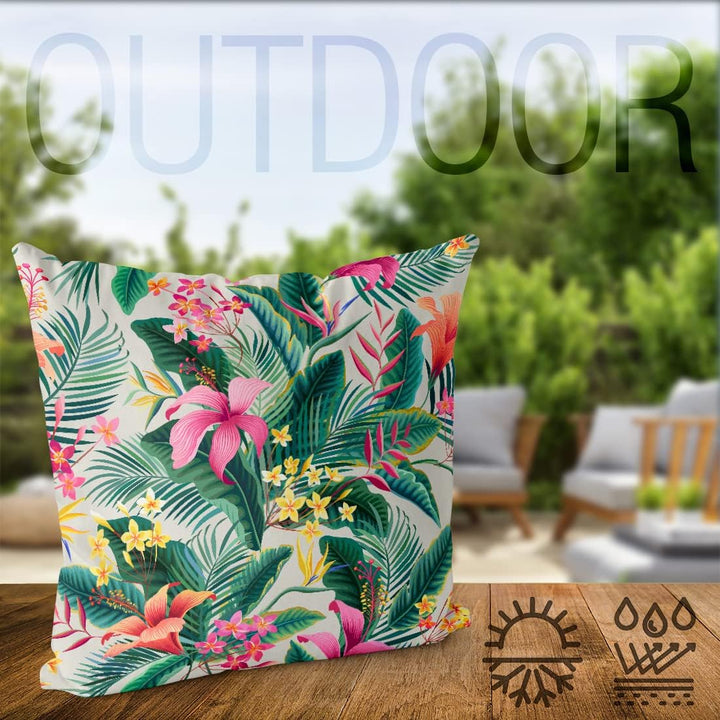 VOID Tropen Dschungel Blumen Kissenbezug Kissenhülle Sofakissen Kissen Deko Outdoor-Kissen Dekokisse