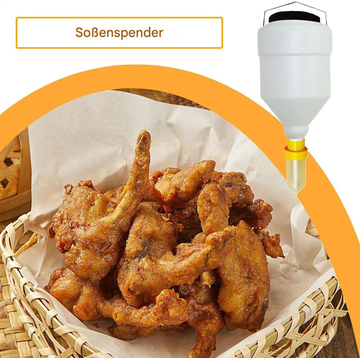 Generisch Kopfüber Verwendbare Spezialflasche, 3.5 Liter Küchen Saucenflasche, Auslaufsicherer, Verw