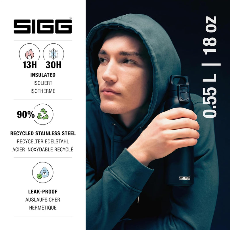 SIGG - Isolierte Trinkflasche - Thermosflasche Hot & Cold One - Mit Teesieb - Auslaufsicher - BPA-fr