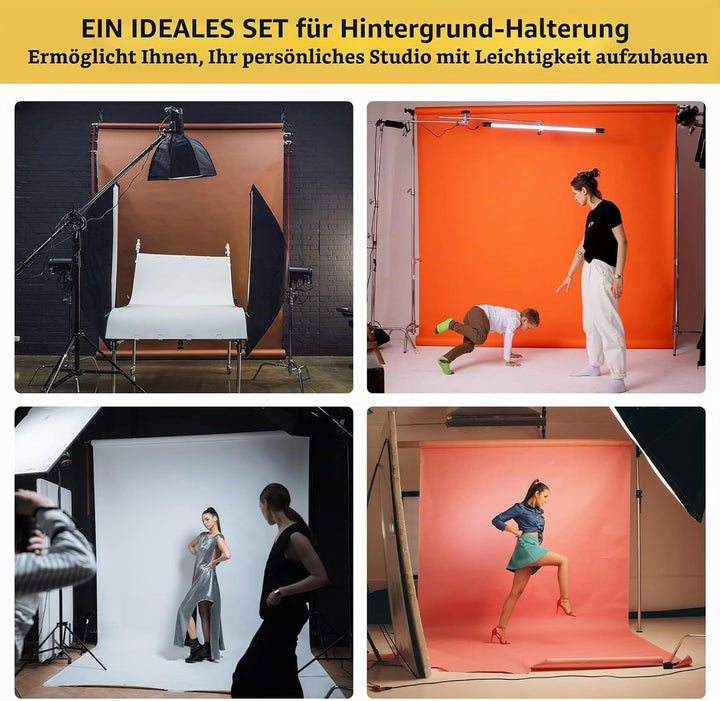 Selens Fotografie 3 Rollen Wandhalterungen Hintergrund System Ständer Unterstützungs Manuelles Fotos