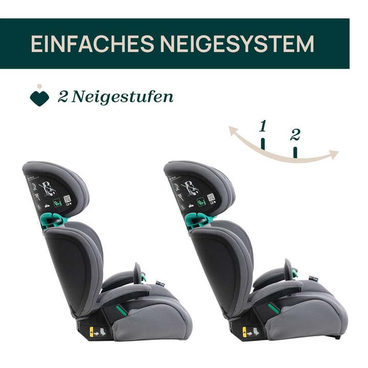Chicco Quizy Lite i-Size, Kinderautositz 3-12 Jahre (100-150 cm), Gewicht 15-36 kg, einfach einzubau