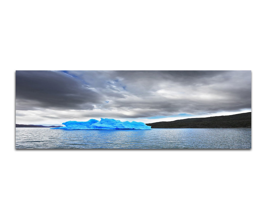 Paul Sinus Art Panoramabild auf Leinwand und Keilrahmen 150x50cm Patagonien Nationalpark Meer Eisber