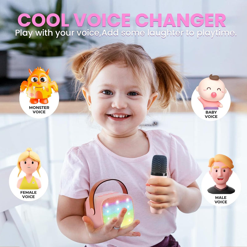 Kinder Karaoke Maschine, Neueste Karaoke Mikrofon Kinder, Geschenke für Mädchen Jungs,Mini Bluetooth