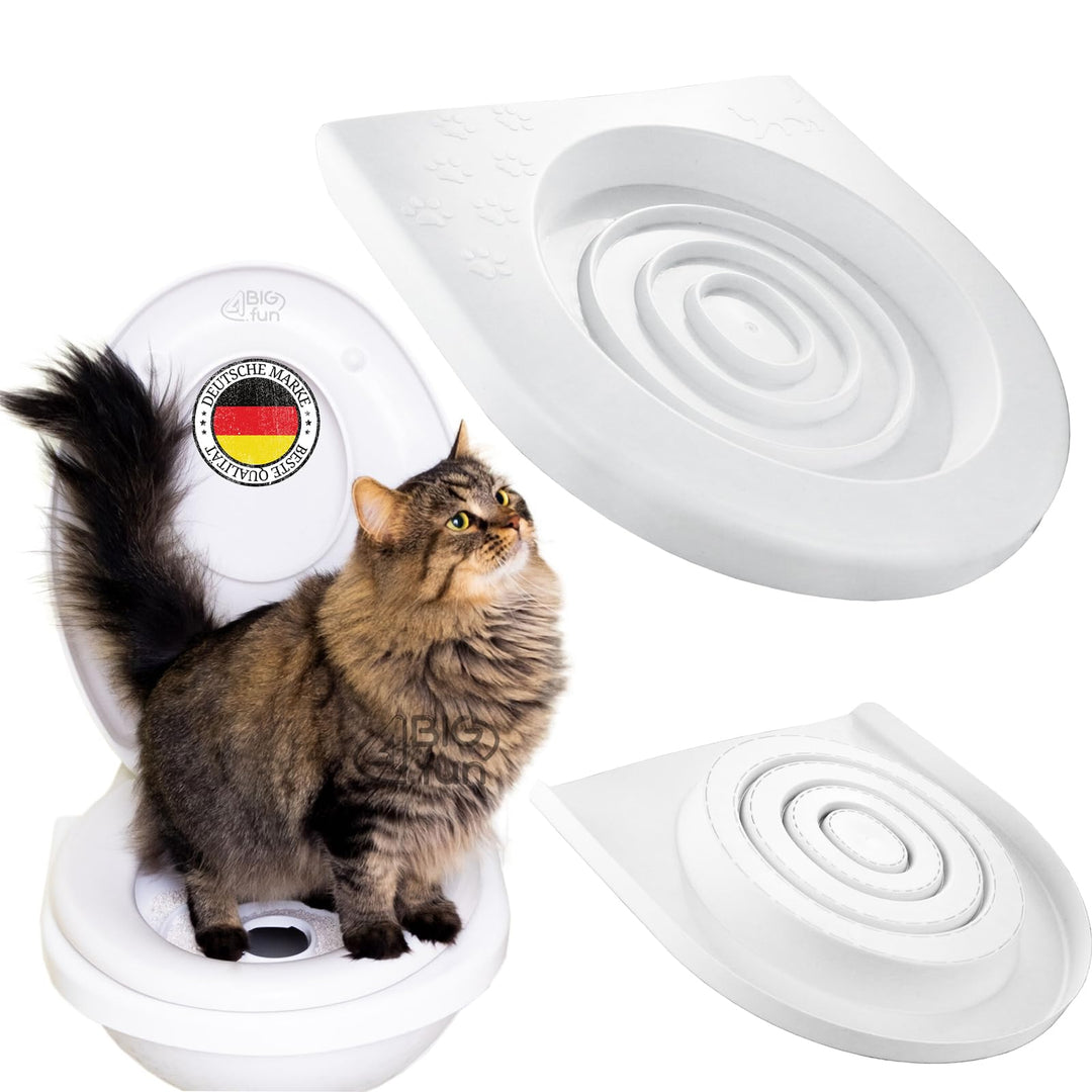 Trainingssystem zum eingewöhnen Ihrer Katze an das WC Katzen WC-Sitz Toiletten Training System Katze