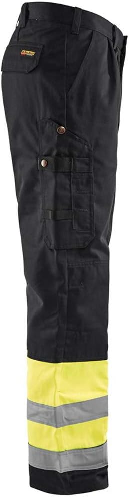 Blakläder Arbeitshose Bundhose Warnschutz 1584, Farbe:orange/marineblau;Grösse:58