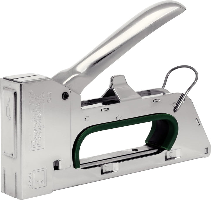 Rapid Handtacker R14, Tacker für Holz und Folien, Kompakt, Komplett aus Stahl, für Klammern Typ 140,