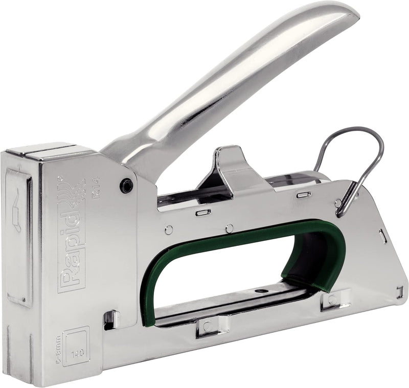Rapid Handtacker R14, Tacker für Holz und Folien, Kompakt, Komplett aus Stahl, für Klammern Typ 140,
