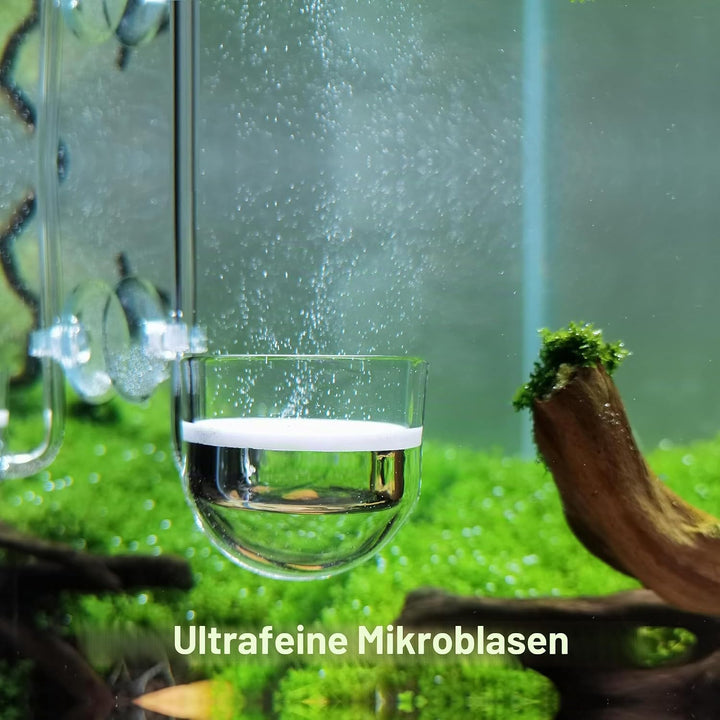 JARDLI Musik Glas CO2 Diffusor für Aquarium Pflanze (Φ30mm), Φ30mm