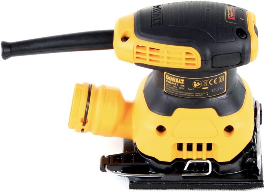 DEWALT DWE6411-GB Exzenterschleifer, 240 V, 1/4 Blatt, Gelb/Schwarz Gelb/Schwarz 230V Einzeln, Gelb/