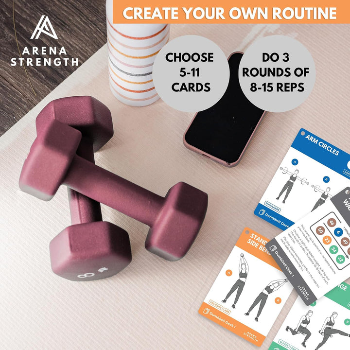 Arena Strength Workout-Karten - Instruktions-Fitness-Deck für Booty-Band-Workouts, Anfänger-Fitness-