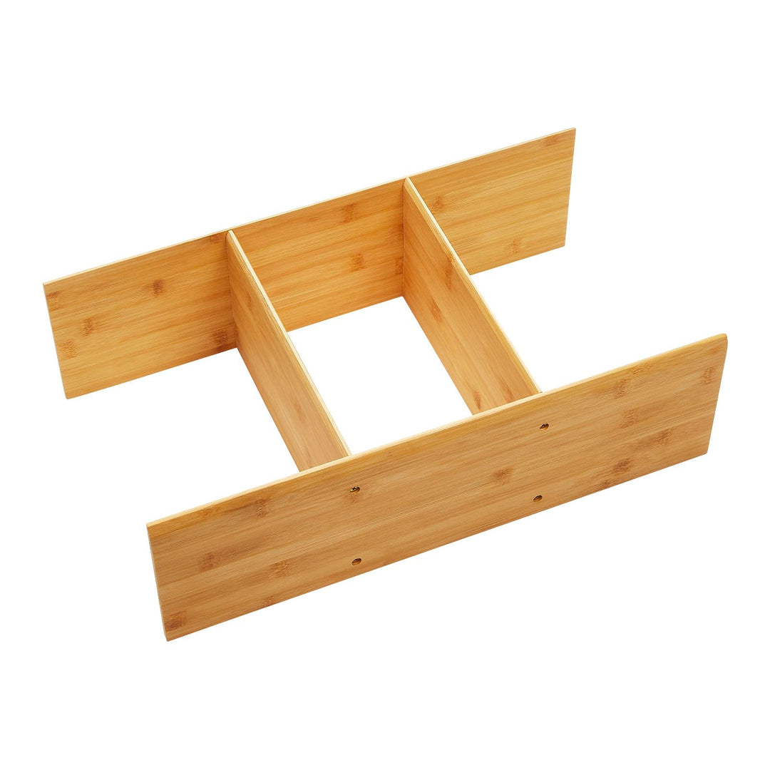 ORGA-BOX Auszugs- und Schubladen Einteilungssystem 473 x 273 x 145 mm Multifunktionseinsatz aus Bamb