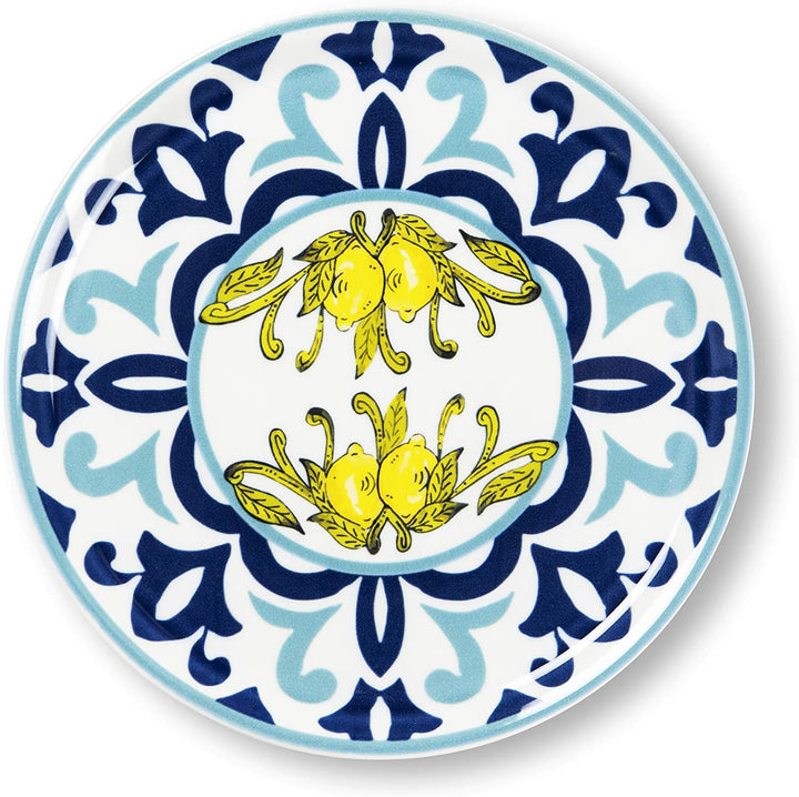 Excelsa 65157 Amalfi Set mit 6 Pizzatellern, Porzellan