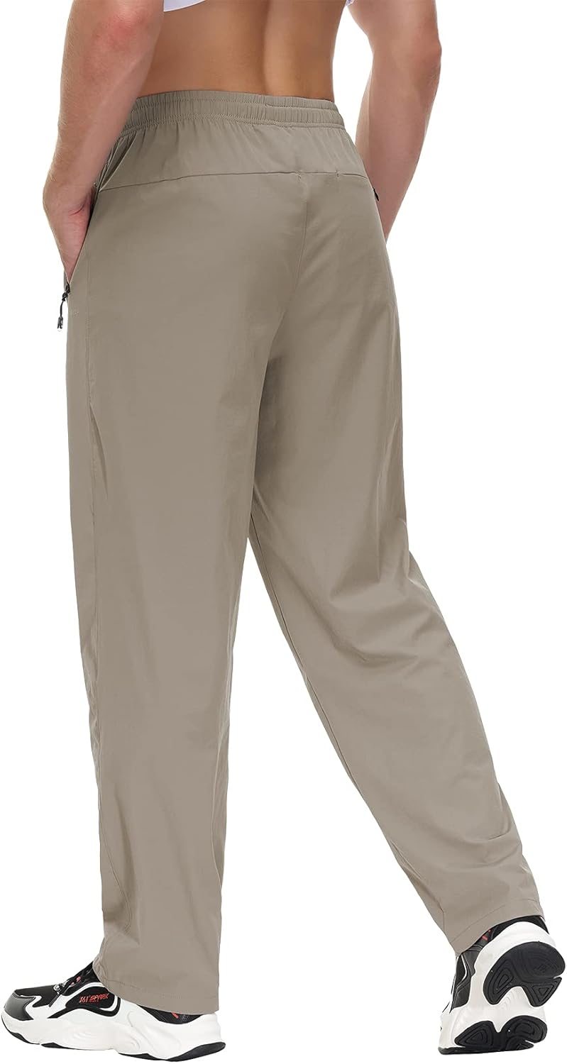 Butrends Herren Wanderhose Leicht Outdoorhose Workout-Laufhosen Atmungsaktive Sporthose, XS Khaki