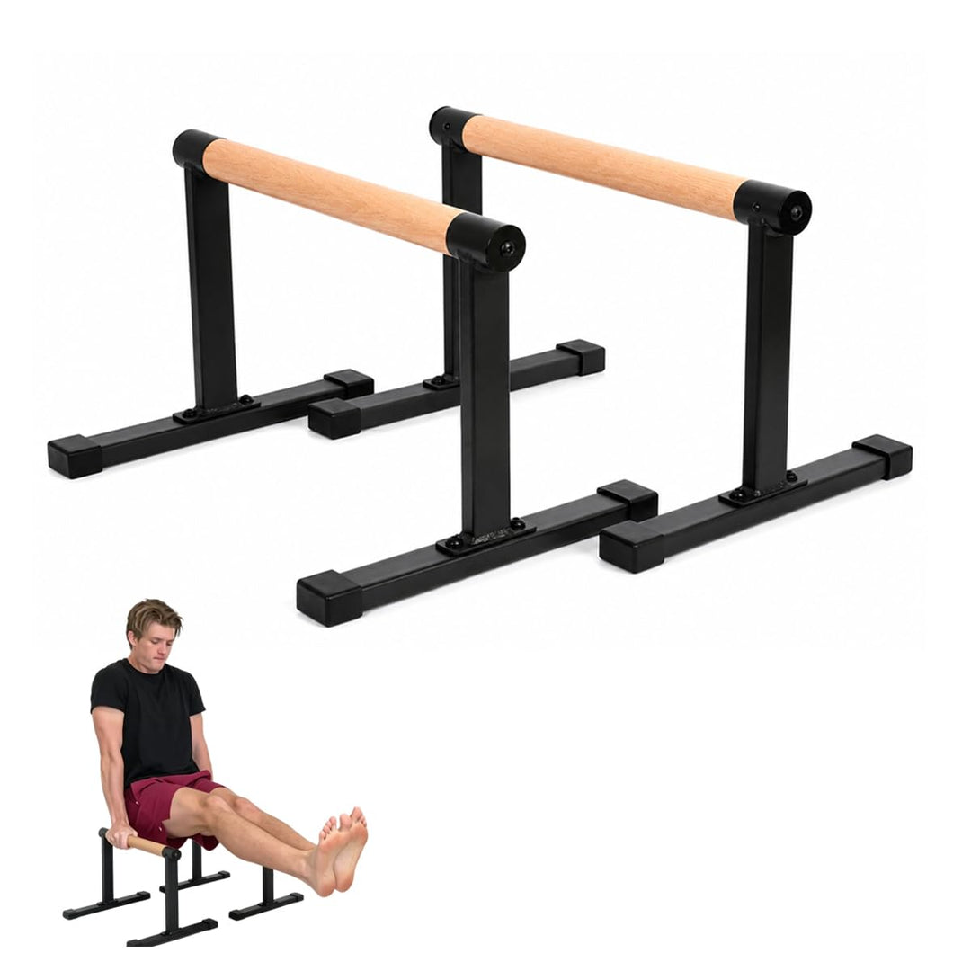Parallettes, Calisthenics Griffe für Handstand, Push-Ups, Liegestützgriffe Holz für Fitness zuhause