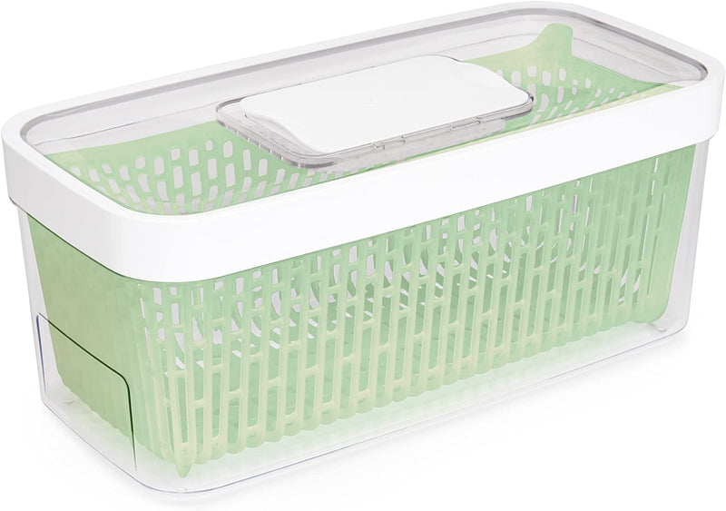 OXO Good Grips Greensaver-Frischhaltebox mit Deckel und Lüftung, gross – 4,7 l Behälter 4.7L, Behält