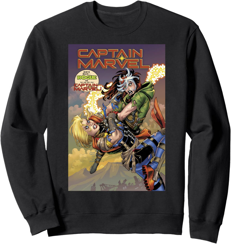 Marvel Rogue Vs. Captain Marvel Comic Cover Sweatshirt