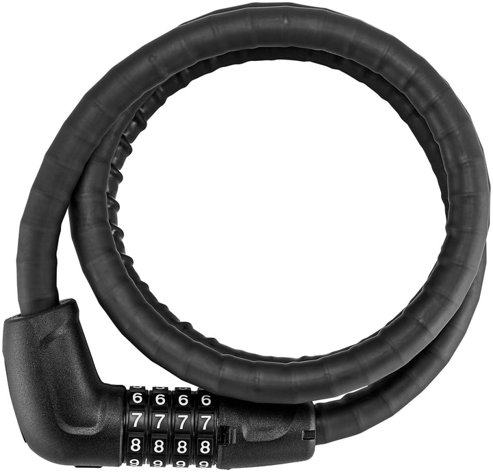 ABUS Panzerkabelschloss Steel-O-Flex Tresorflex 6615C + SCLL-Halterung - Zahlenschloss aus Stahlkabe
