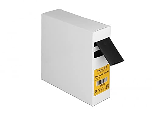 Delock Schrumpfschlauch Box, Schrumpfungsrate 3:1, 5 m x 25,4 mm schwarz