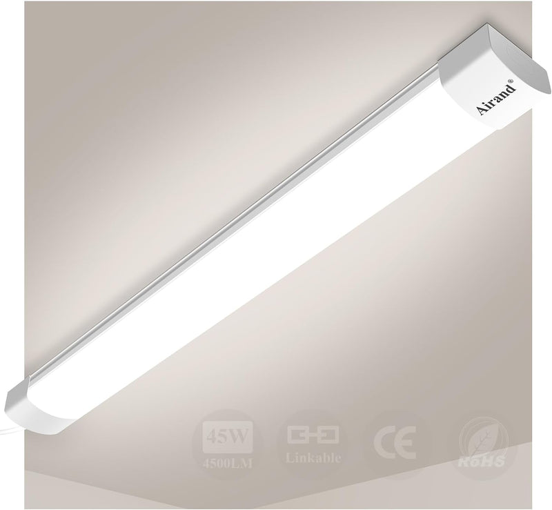 Airand Led Röhre 45W 4500LM 150CM Verknüpfbar Feuchtraumleuchte Led IP66 Wasserfest Led Werkstattlam