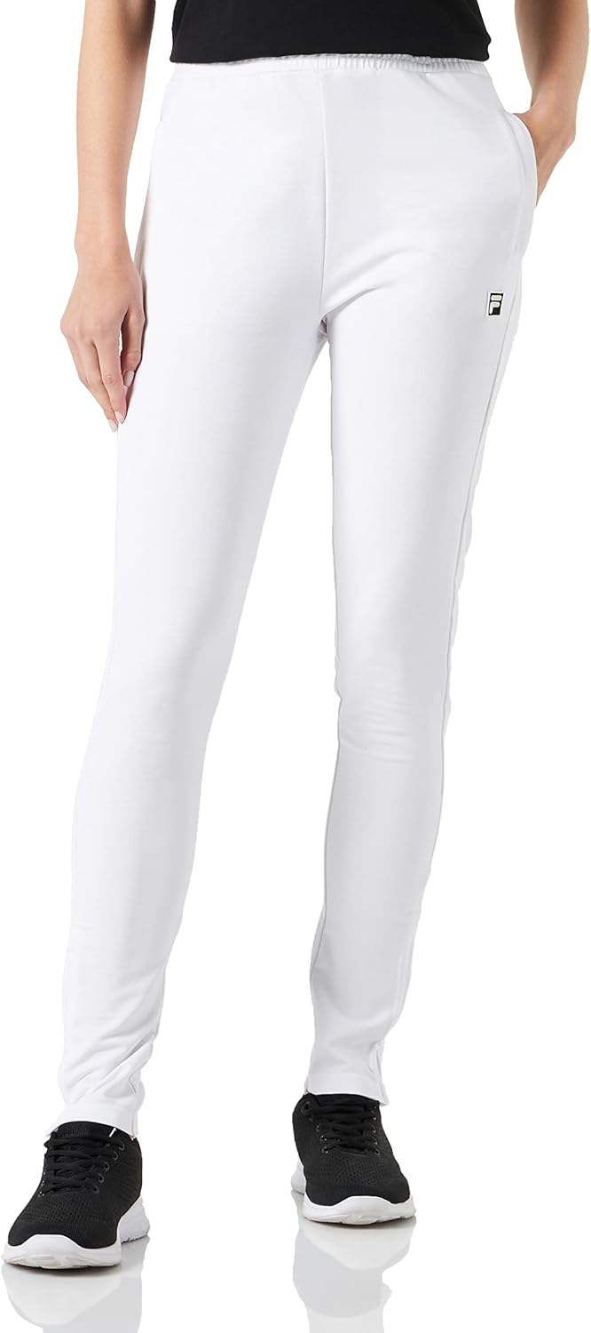 FILA Damen Benidorm Track Freizeithose XS Bright White, XS Bright White