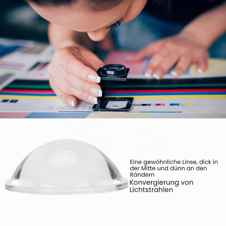 Durchmesser 60 Mm Konvexe Glaslinse für Sonnenuntergangslampen-Lupengläser, Optik Konvexe Linse LED-