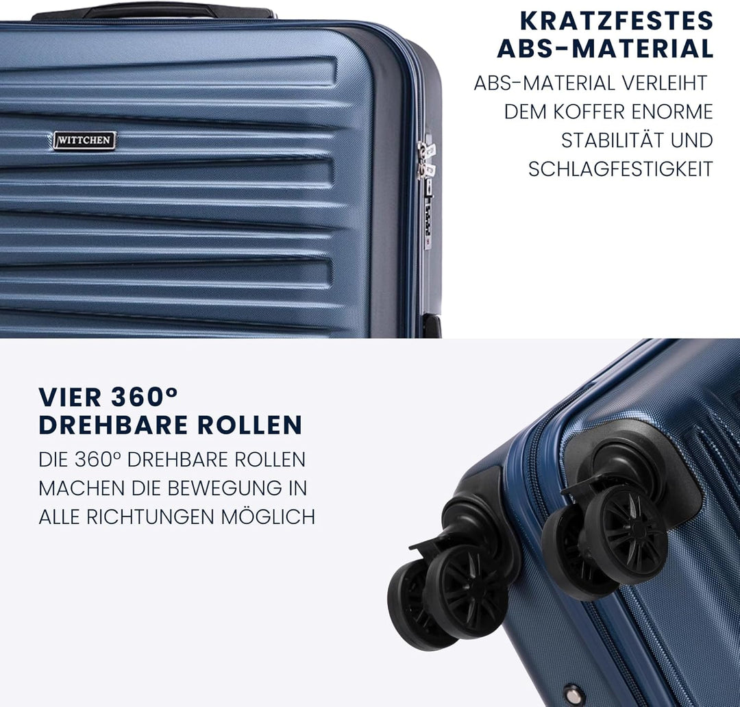 WITTCHEN Skyspeed Line Reisegepäck Grosser Koffer Hartschalenkoffer ABS Gross Rollkoffer Trolley Che