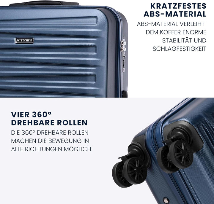 WITTCHEN Skyspeed Line Reisegepäck Grosser Koffer Hartschalenkoffer ABS Gross Rollkoffer Trolley Che