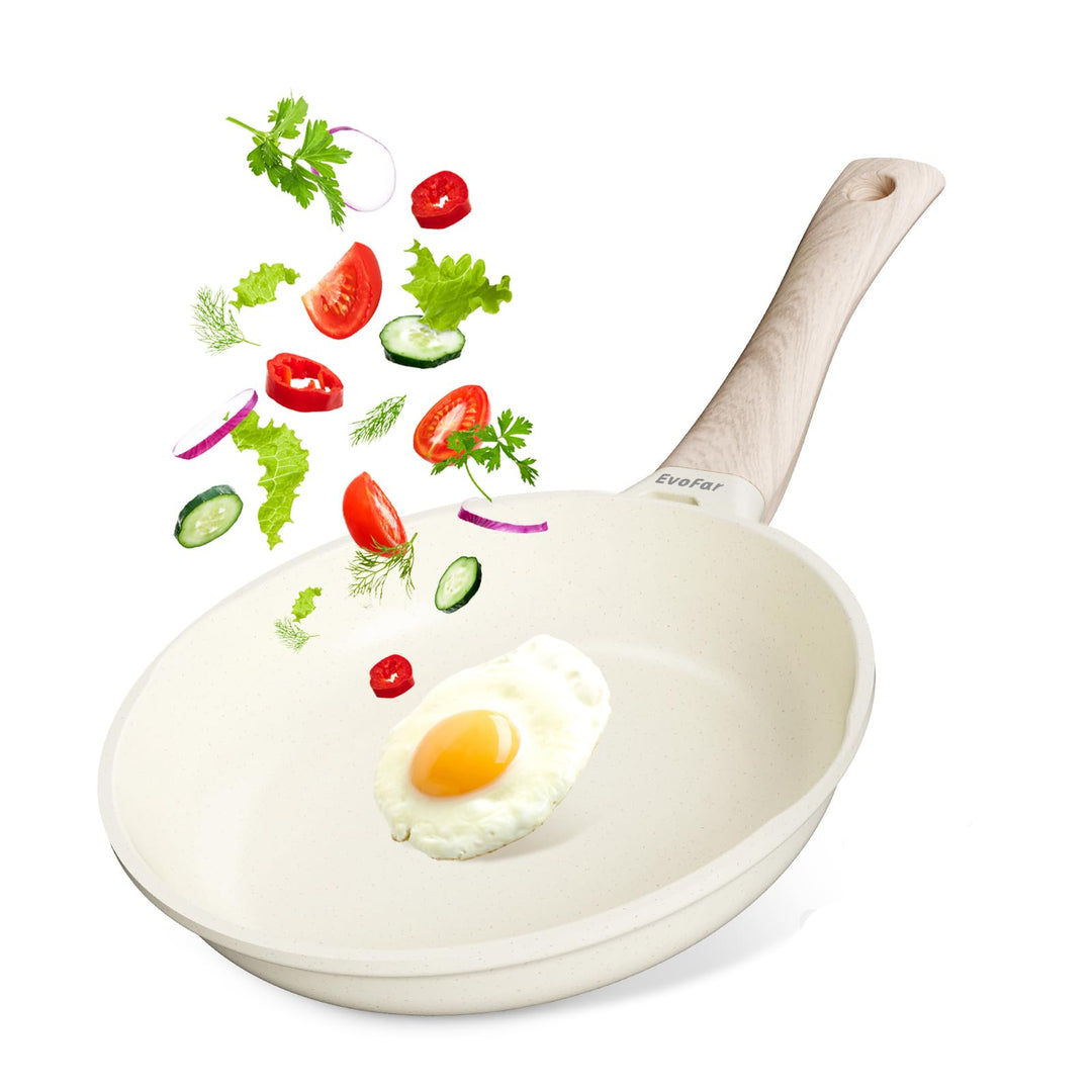 Keramik Pfanne 24cm Antihaft Beschichtet, Bratpfanne Induktion, Omelette Pfanne, Cooking Frying Pan,