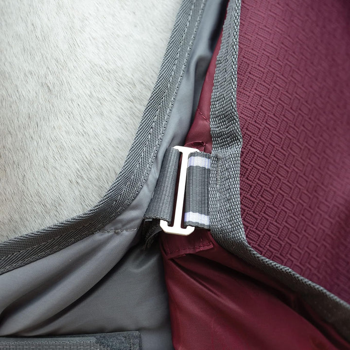 Weatherbeeta ComFiTec Plus Dynamic II Standard Neck Medium/Lite 100g - Maroon/Grey/White 155, 155