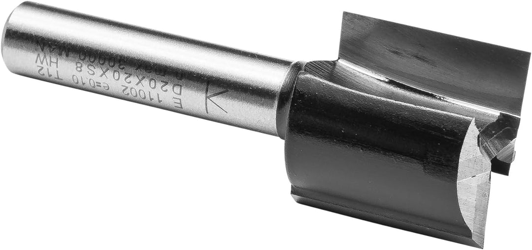 ENT 11002 Nutfräser HW, Schaft (S) 8 mm, Durchmesser (D) 20 mm, NL 20 mm, SL 32 mm, GL 52 mm, mit Ha