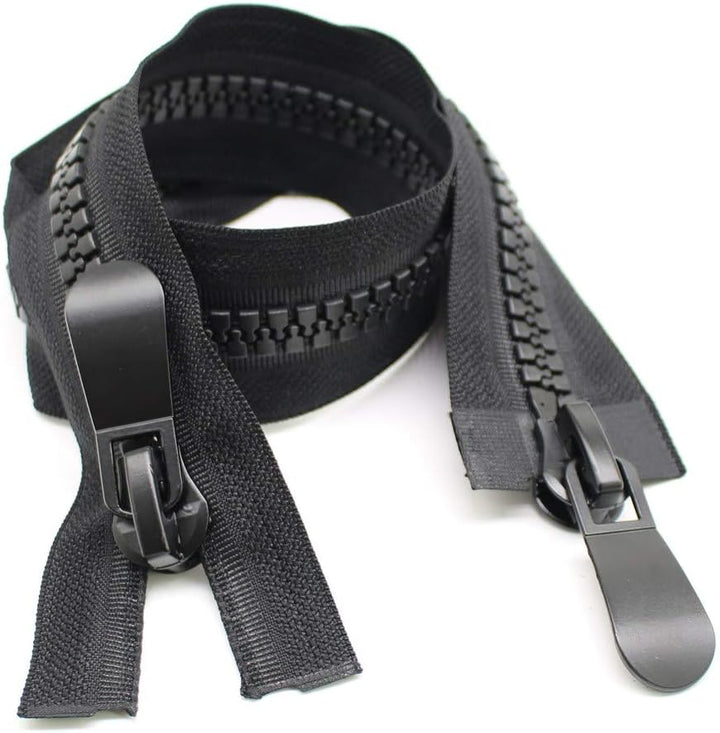 YaHoGa 50 cm #15 Gross Reissverschluss Kunststoff 2 Wege teilbar 11mm Reissverschluss für Wintermant