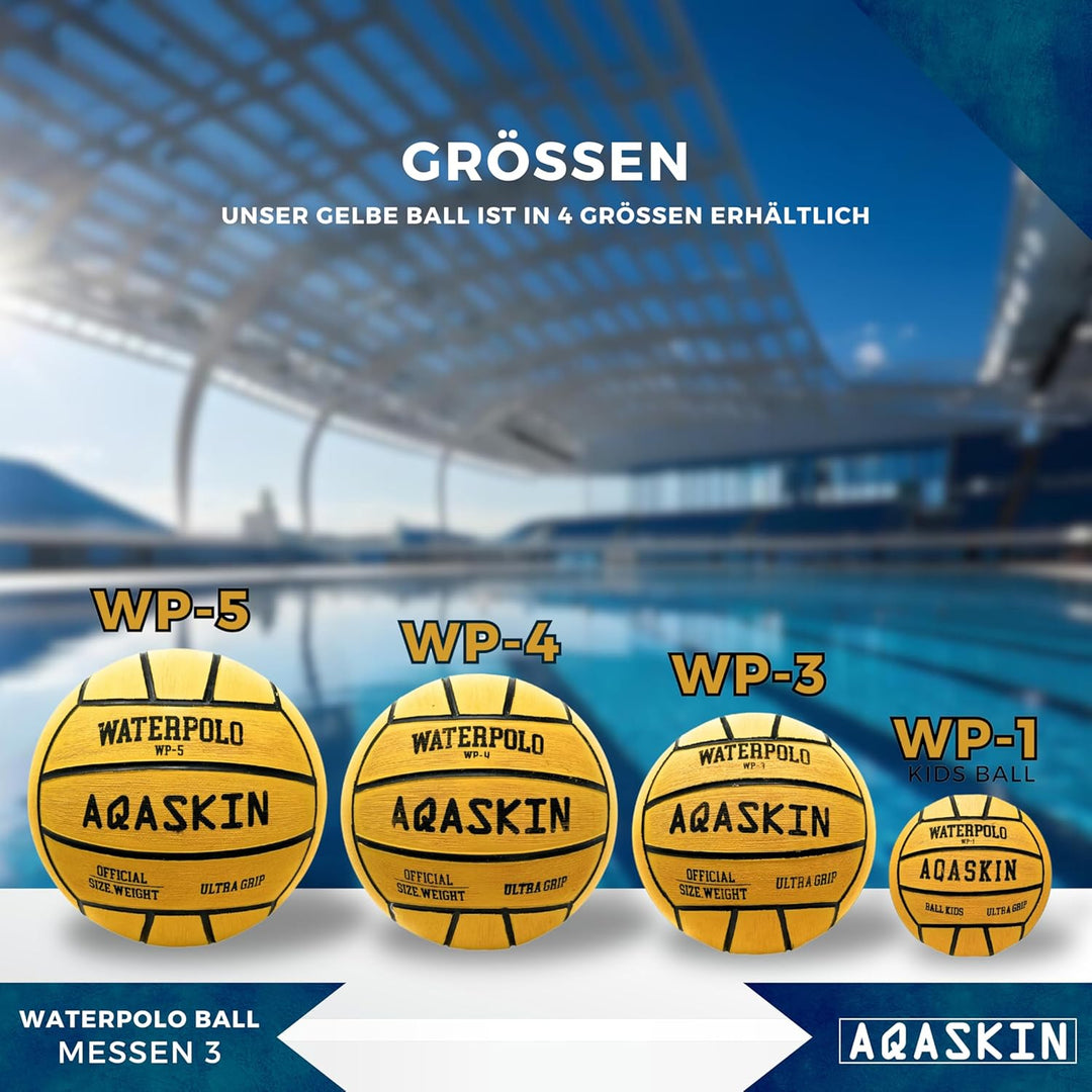 Professioneller Wasserpoloball - Grösse 5, 4, 3, 1 - Hohe Qualität - Ultra Grip Gummi - für Training