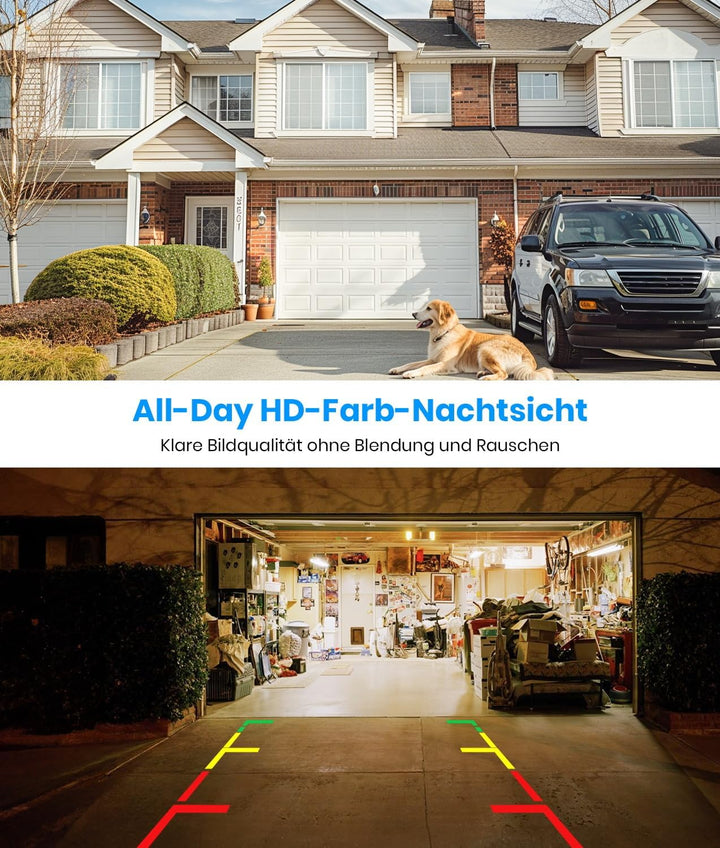 AUTO-VOX Rückfahrkamera kabellos Set: 5 Zoll HD Monitor, 30-Min-Montage, Stabiles Digitales Signal,