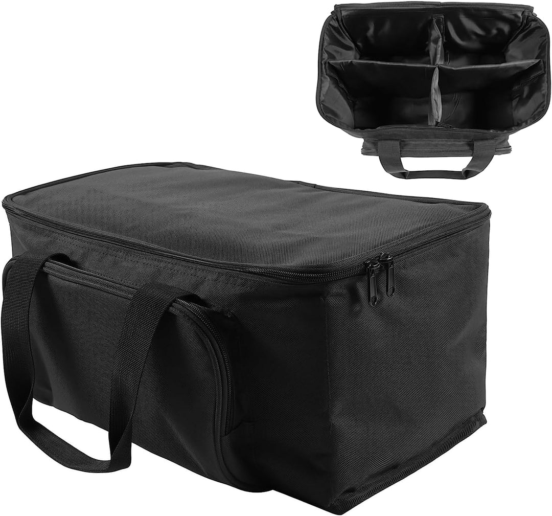 HOLDLAMP Schwarze Wasserdichte PVC Tasche für 4 Stück 36-LED-Par mit doppelt geführter reissverschlu