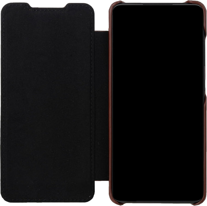 STILGUT Book Case kompatibel mit Samsung Galaxy A72 Hülle aus Leder zum Klappen, Klapphülle, Handyhü