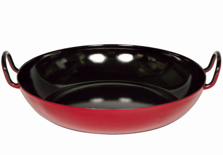 Riess, 0603-019, Schlemmerpfanne 30, CLASSIC - COLOR ROT, Durchmesser 30 cm, Höhe 7.9 cm, Emaille, r