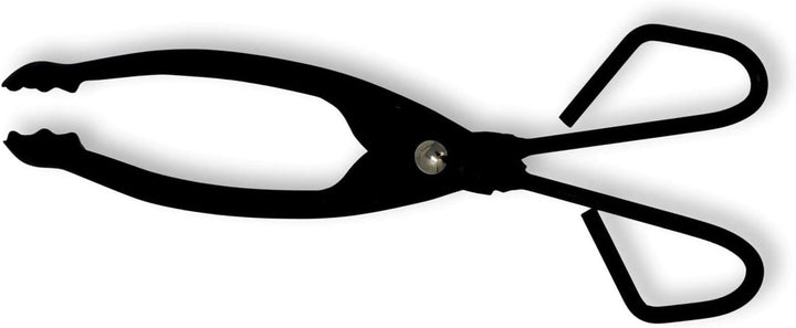 Black Metal Ash Pan - 33cm Breite (13") mit Leichtbau für Kohle und Log Tongs
