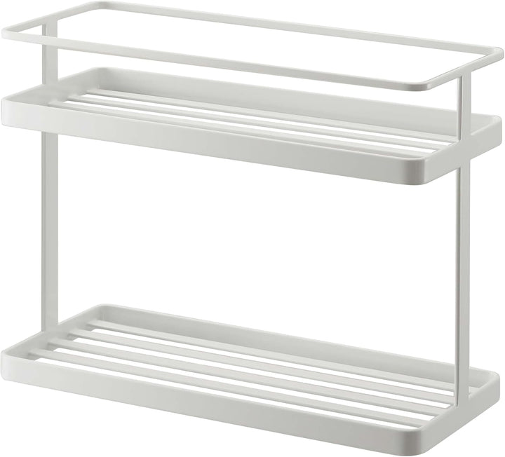 YAMAZAKI Home Arbeitsplatte Gewürzbehälter Aufbewahrung und Organizer Rack | Stahl, Einheitsgrösse,